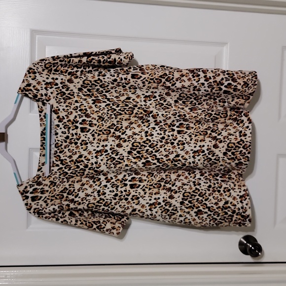 Chico's Animal Print Top Women's Size 3 (XL/16) - Picture 1 of 10